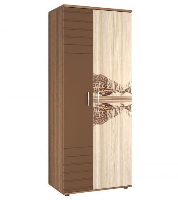 2-створчатый распашной шкаф №463 цвета ясень шимо на заказ